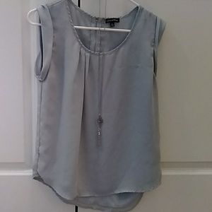 Light blue pastel top with back zipper size S/M